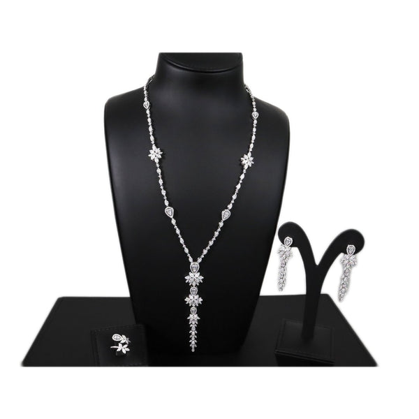 Luxury Bee Bliss Necklace Set for Women- Cubic Zircon- Party-Wedding Jewelry Set - Luxury Bee