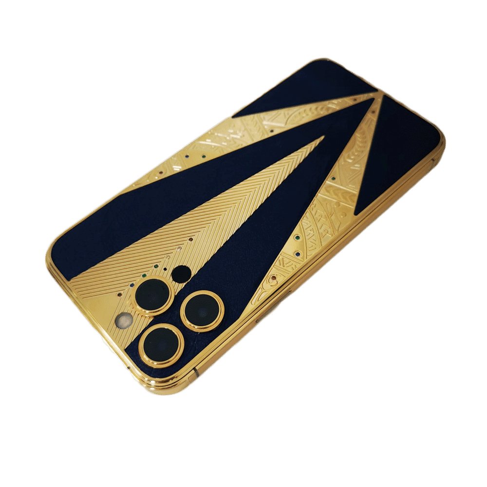 Luxury Bee Elixir IPhone with 24K Gold Plating and Ostrich Leather,Luxury Phone - Luxury Bee