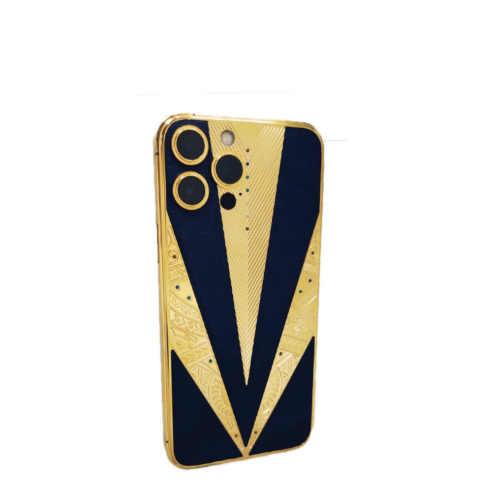 Luxury Bee Elixir IPhone with 24K Gold Plating and Ostrich Leather,Luxury Phone - Luxury Bee