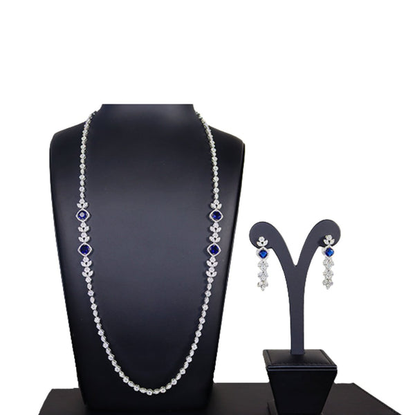 Luxury Bee Elixir Necklace Set for Women- Cubic Zircon- Party Jewelry Set-Blue Reach - Luxury Bee