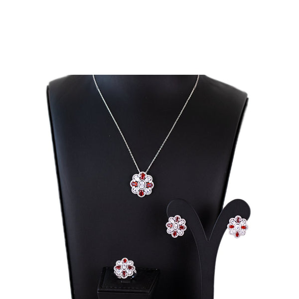 Luxury Bee Glitz Necklace Set for Women- Daily/Office/Party Wear Jewelry Set - Luxury Bee