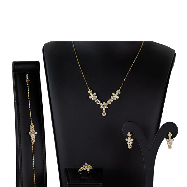 Luxury Bee Jade Necklace Set for Women- Daily-Office-Party Wear Jewelry Set - Luxury Bee