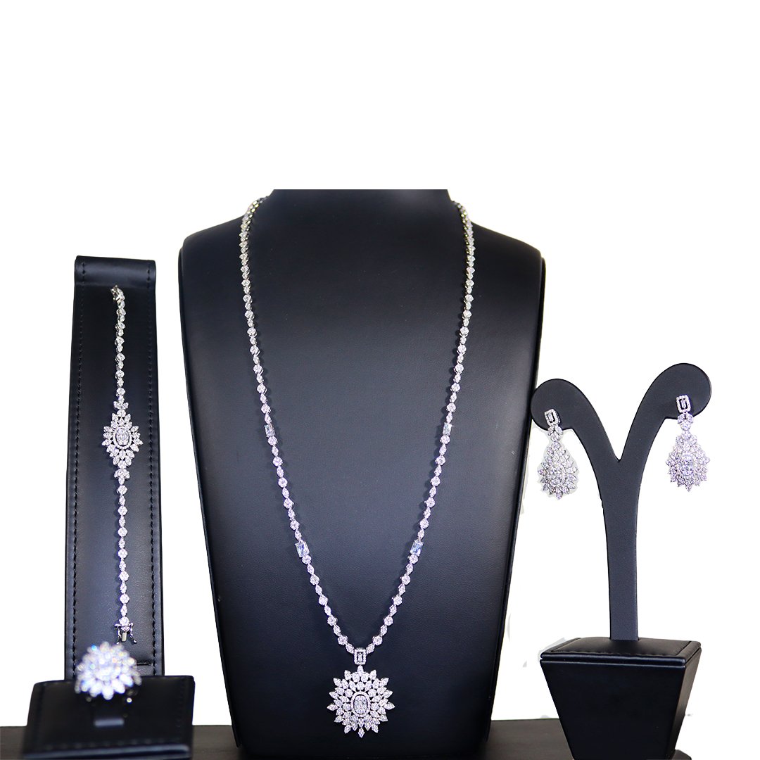 Luxury Bee Modesty Necklace Set- with Zircon- Party/Wedding Jewelry Set-Shine Reach - Luxury Bee